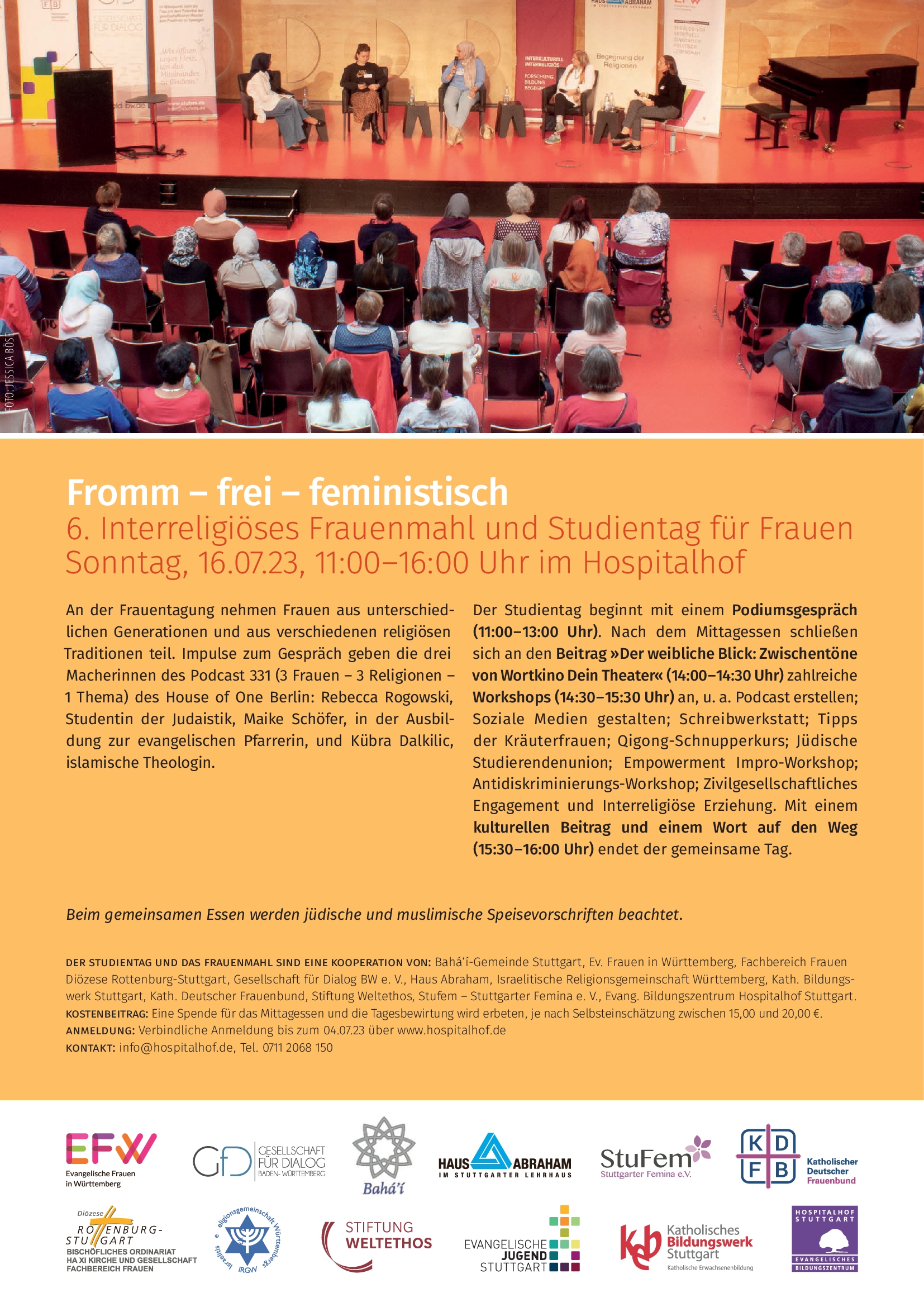 2023 07 16 Flyer Interreligioeses Frauenmahl 2023